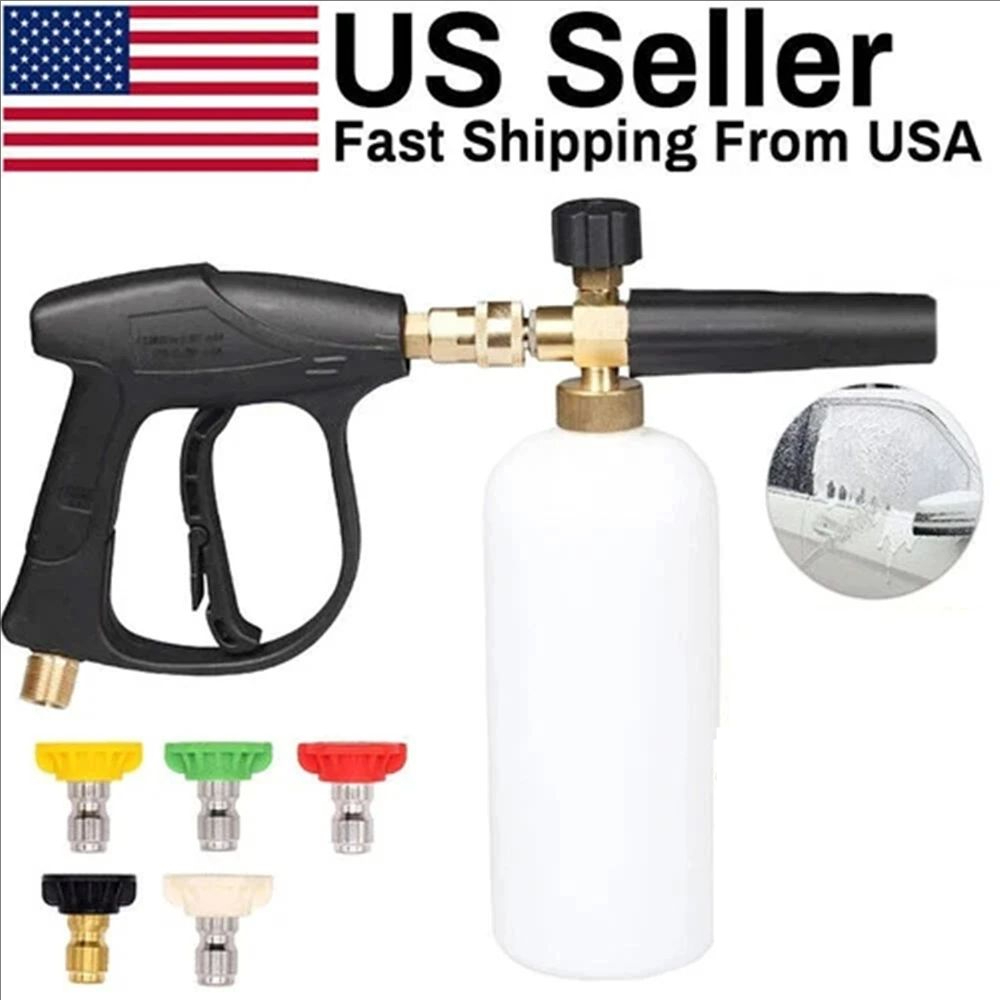 Pressure Washer Foam Gun - Hogedrukreiniger pistool + sneeuw schuimkanon set,